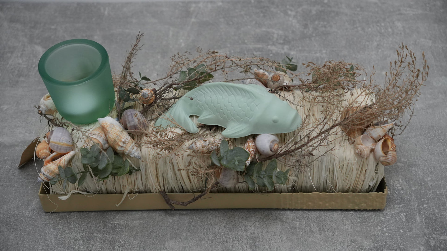 Sommergesteck mint-creme
