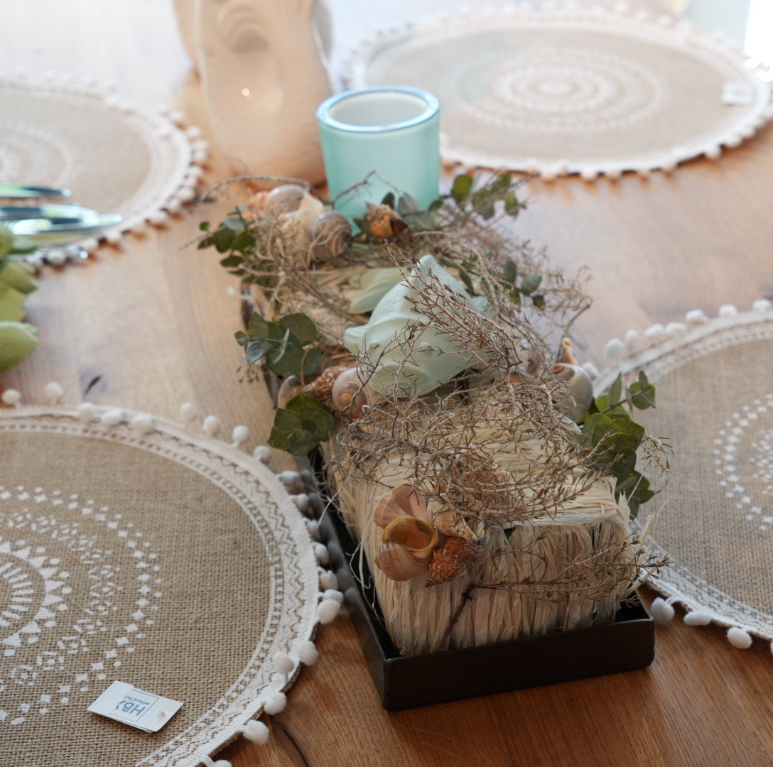 Sommergesteck mint-creme