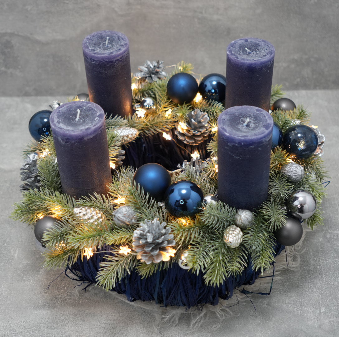Adventskranz „Winter Night Elegance“