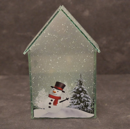 LED-Haus „Snowman“ – dekoratives LED-Haus mit Schneemann-Motiv für festliche Beleuchtung