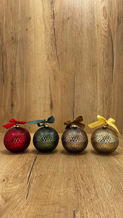 Kerze-Weihnachtskugel „Chic“