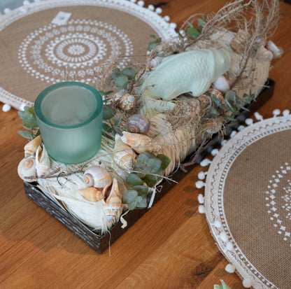 Sommergesteck mint-creme