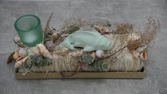 Sommergesteck mint-creme