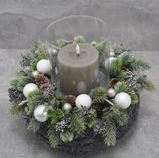 Winterzauber-Kranz „Frosted Elegance“