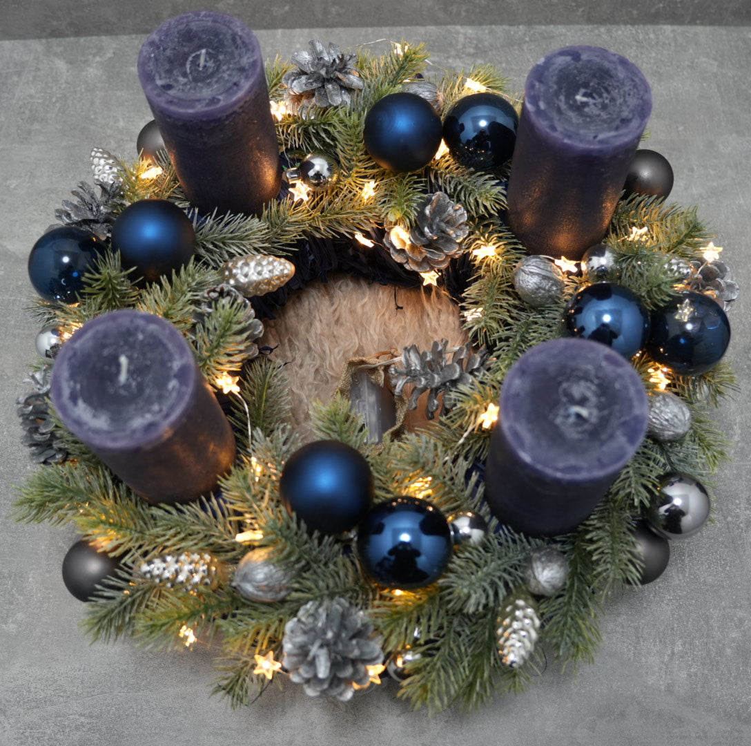 Adventskranz „Winter Night Elegance“