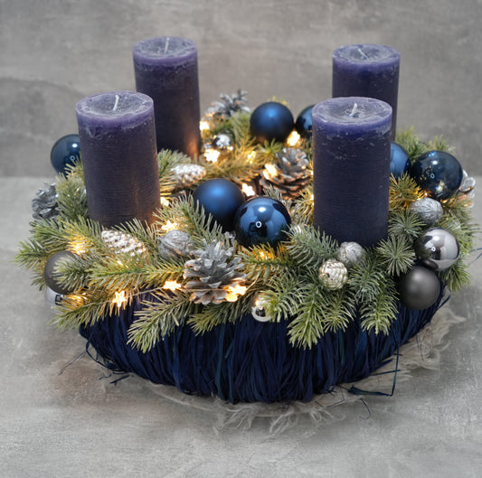 Adventskranz „Winter Night Elegance“